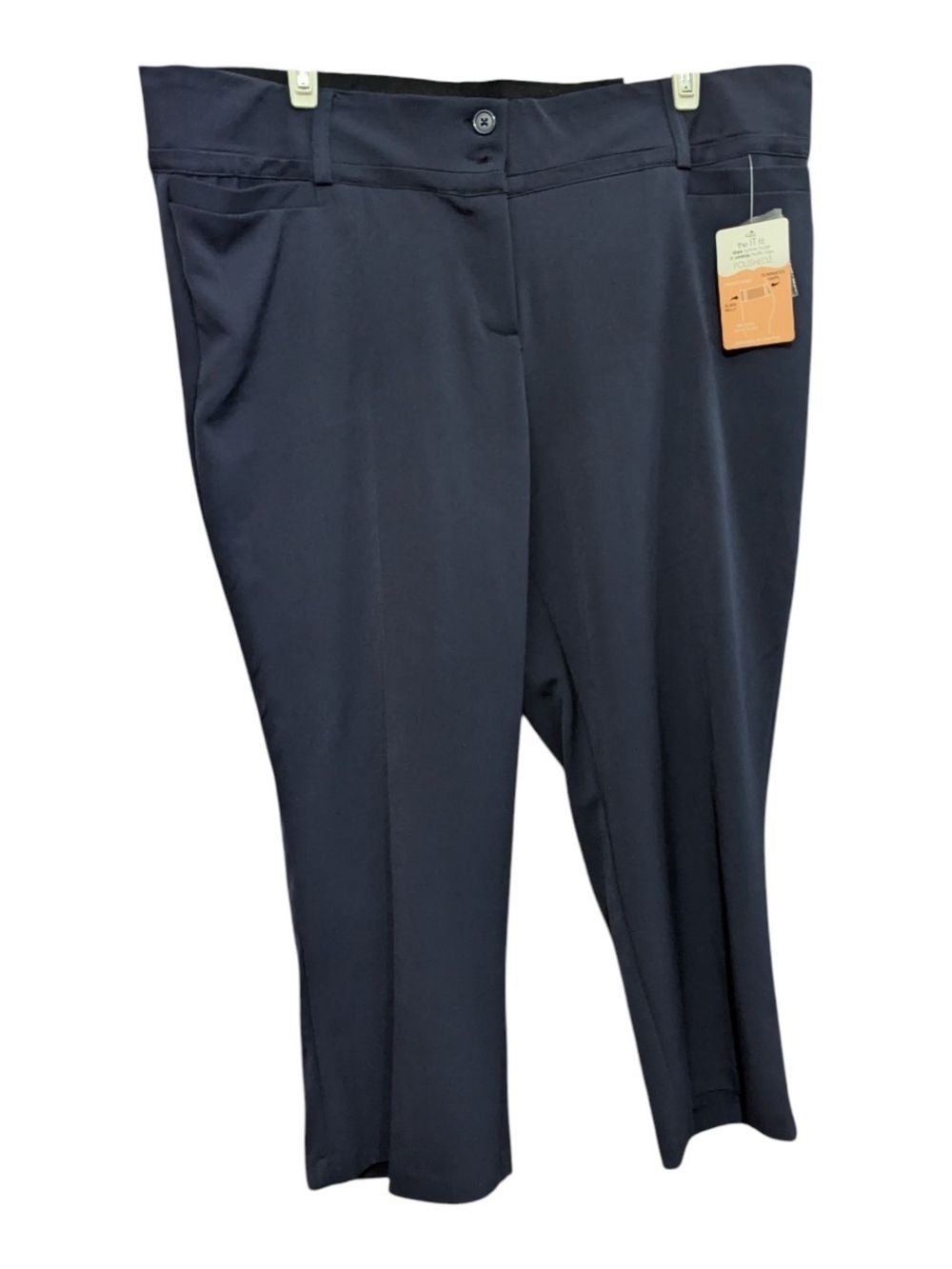 Maurices Women's Cropped Dress Pants Sz 20 Higher Waist Navy Blue W-592